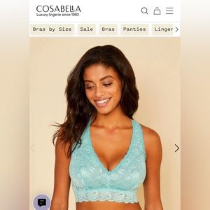 Cosabella Teal Lace Bralette